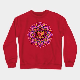 Pink Lotus Mandala Crewneck Sweatshirt